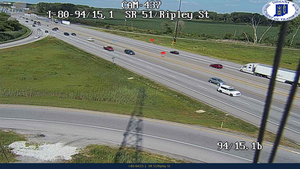 Traffic Cam WB I-80 at IN-51 (-0.1 miles) Player