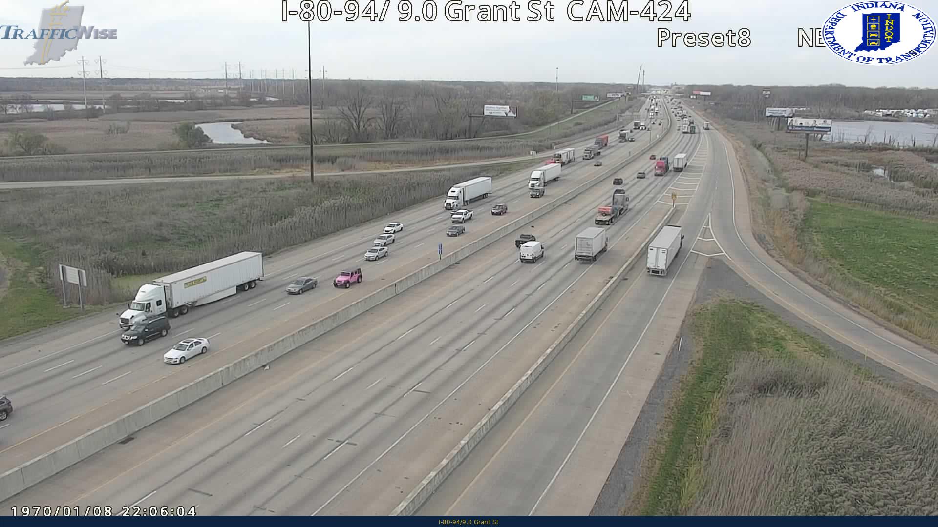 Traffic Cam WB I-80 at Grant St (-0.2 miles) Player