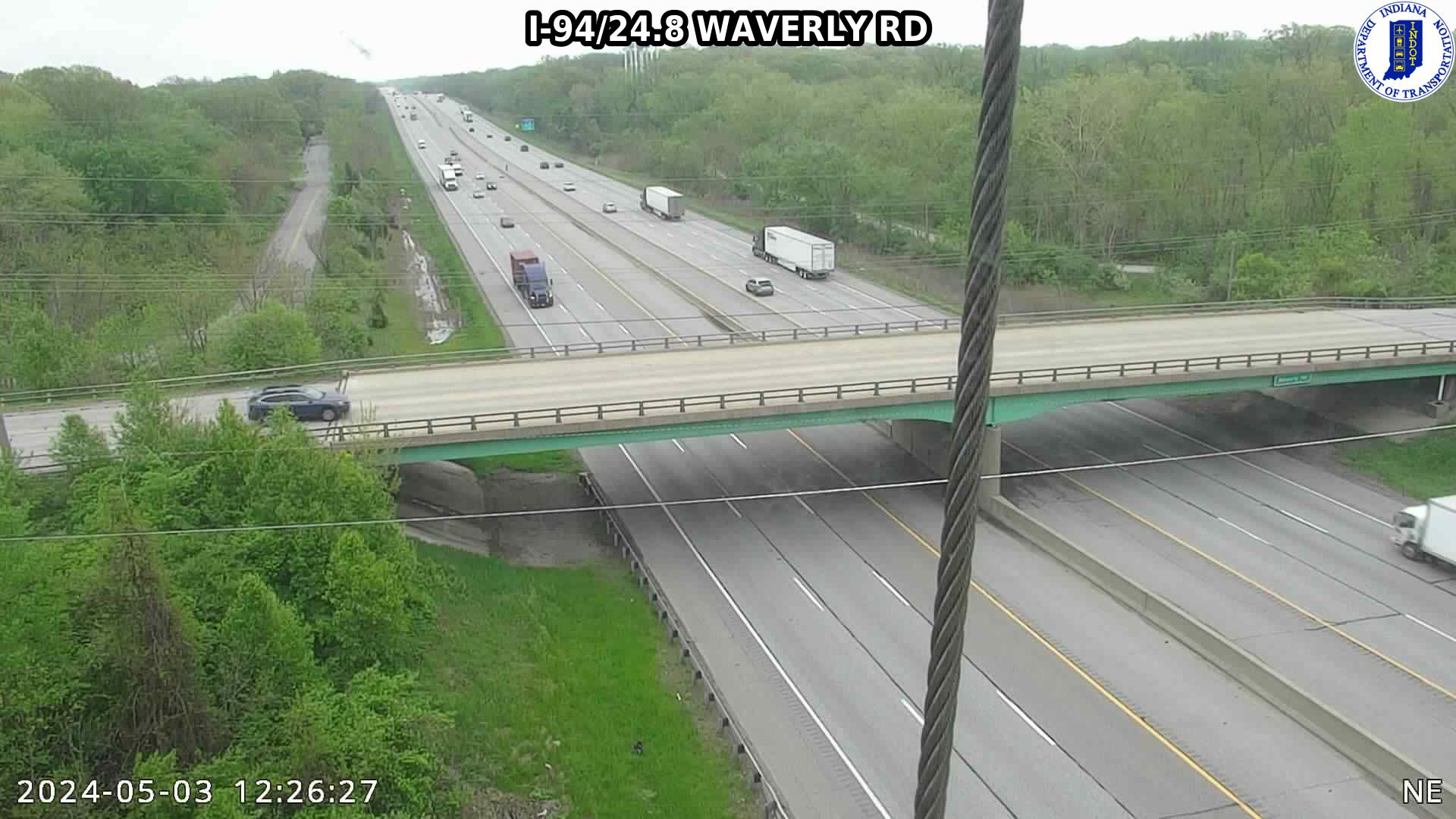 Traffic Cam WB I-94 at Waverly Rd (-0.1 miles) Player