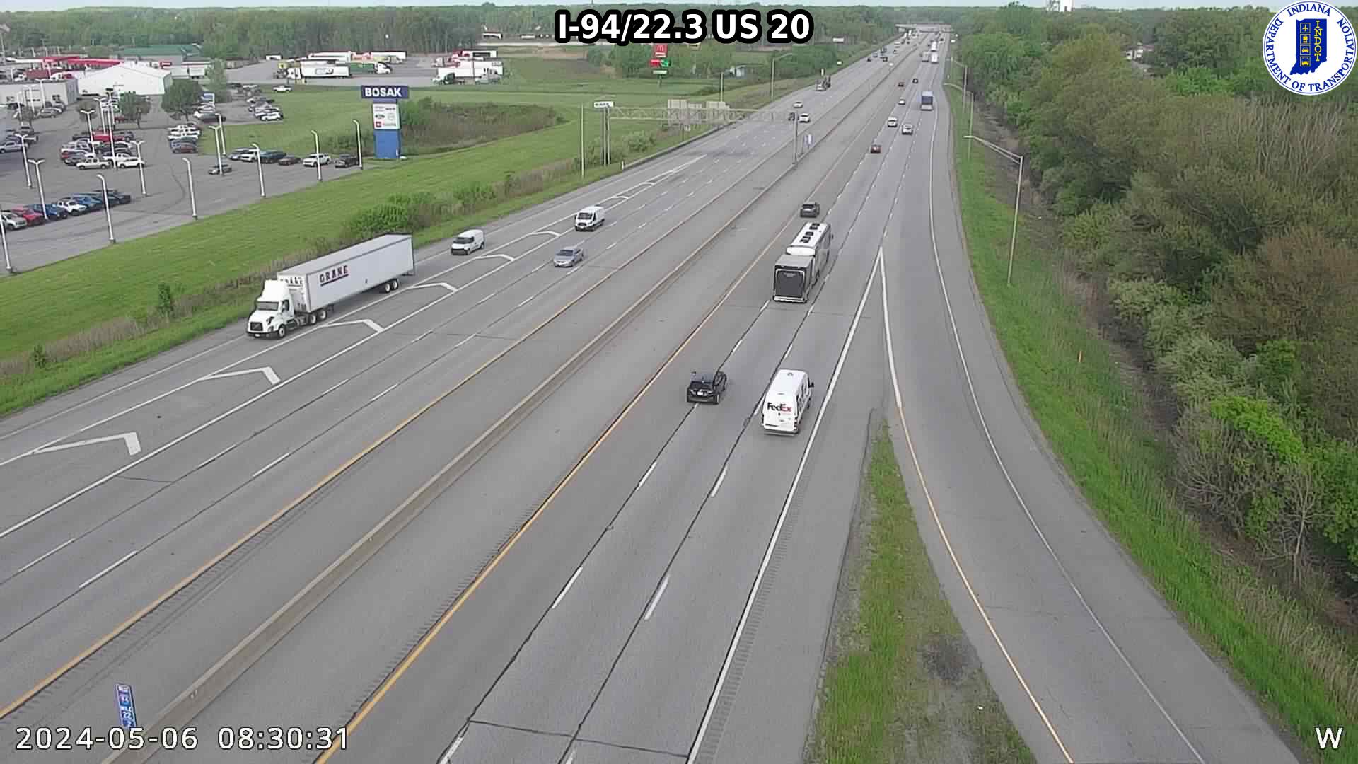 Traffic Cam WB I-94 at US-20 Player
