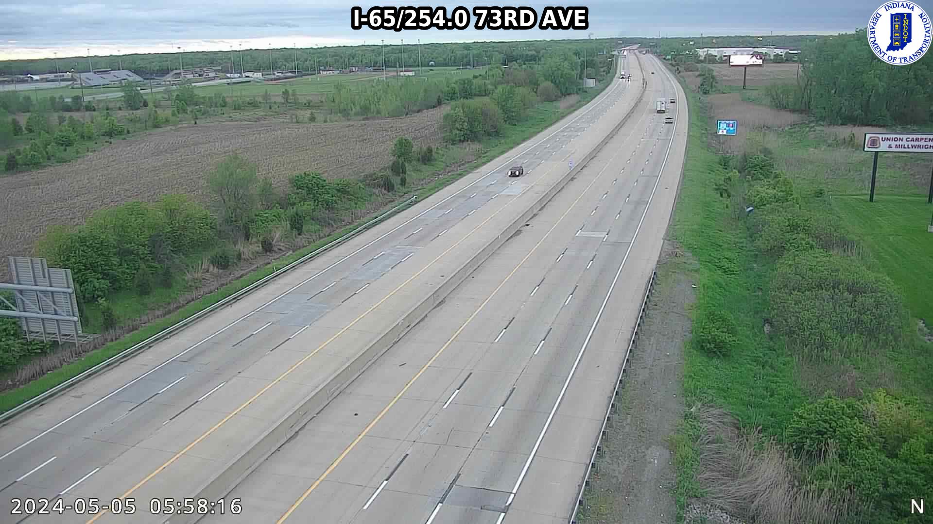 Traffic Cam NB I-65 at 73rd Ave (+0.3 miles) Player