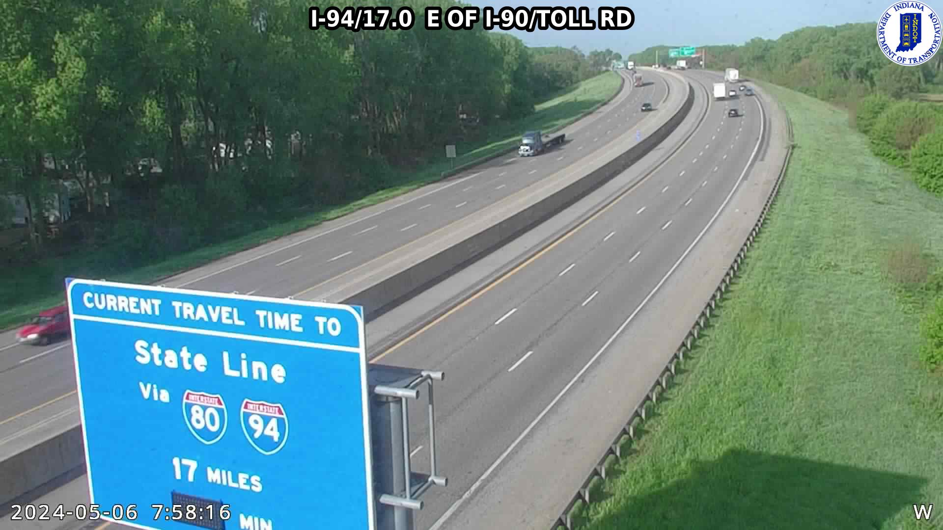 Traffic Cam WB I-94 at US-20 (-0.7 miles) Player