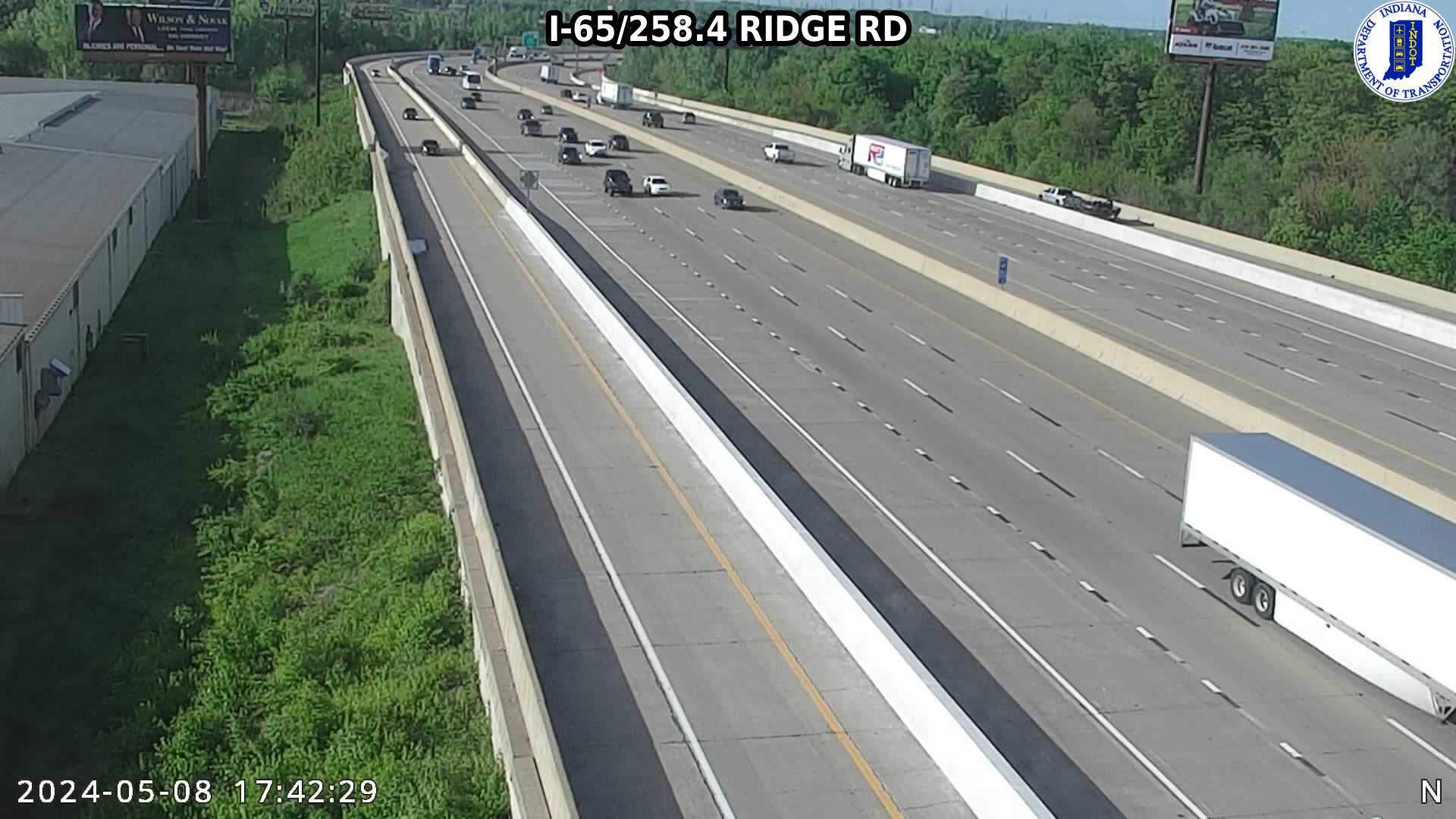 Traffic Cam NB I-65 at 37th Ave (+0.1 miles) Player
