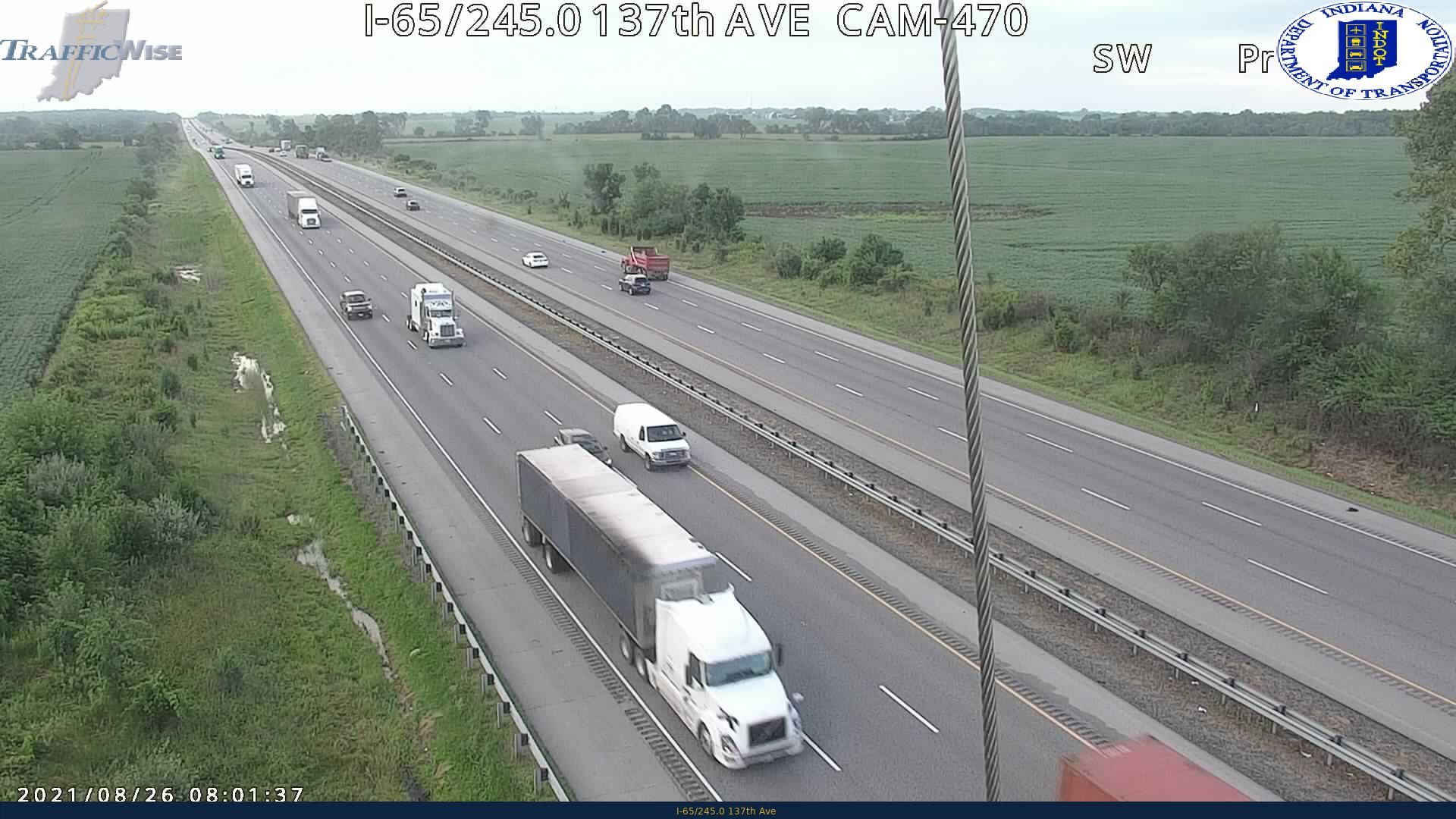 Traffic Cam NB I-65 at 137th Ave (-0.6 miles) Player