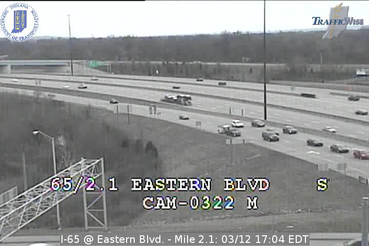 I-65 at Eastern Ave. Ind. Exit 2 Indiana Traffic Camera