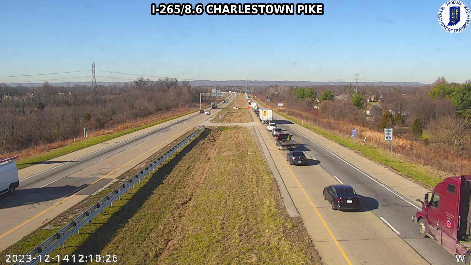 Watson: I-265: I-265/8.6 CHARLESTOWN PIKE: I-265/8.6 CHARLESTOWN PIKE Traffic Camera