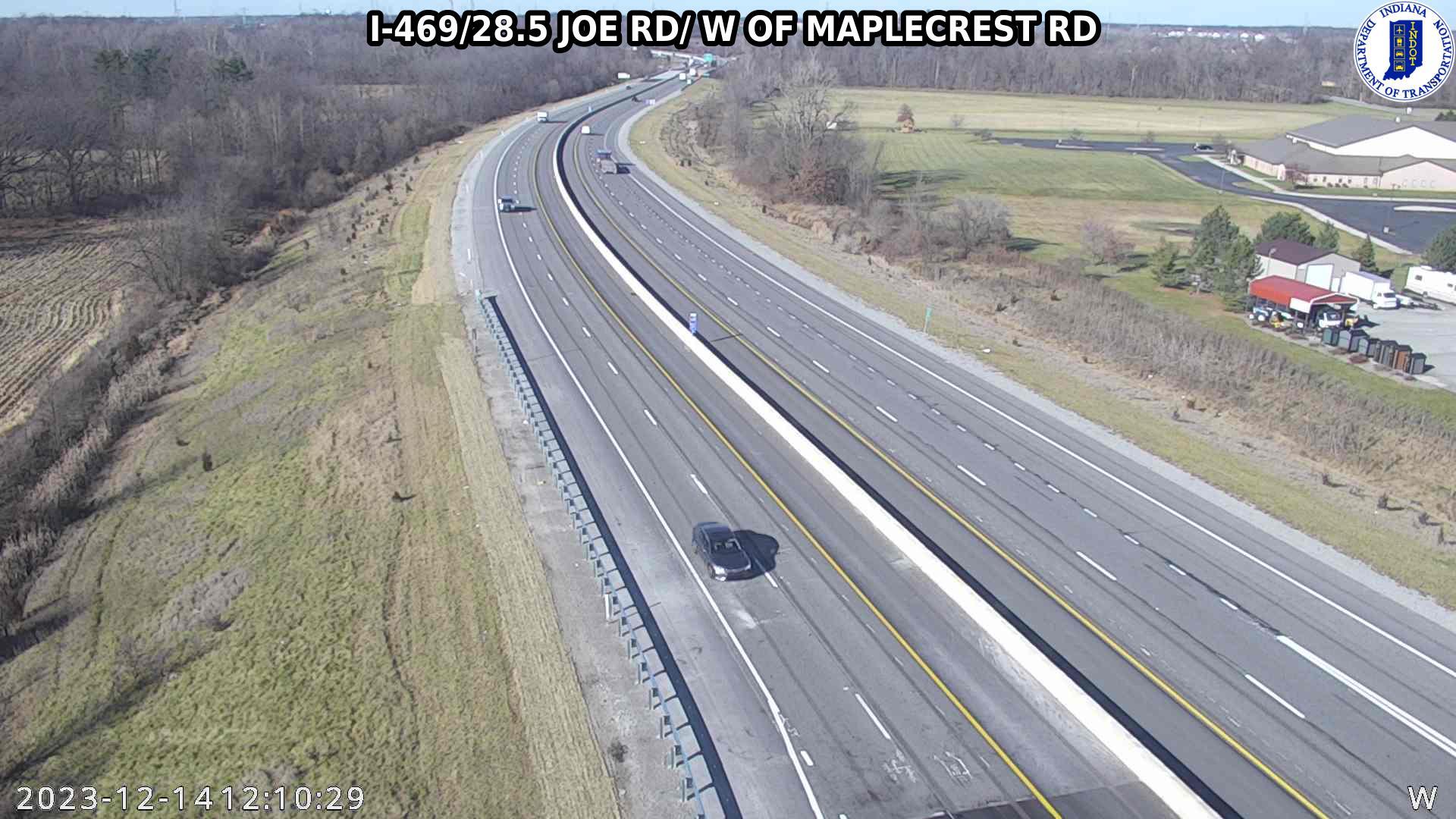 Leo-Cedarville: I-469: I-469/28.5 JOE RD/ W OF MAPLECREST RD Traffic Camera