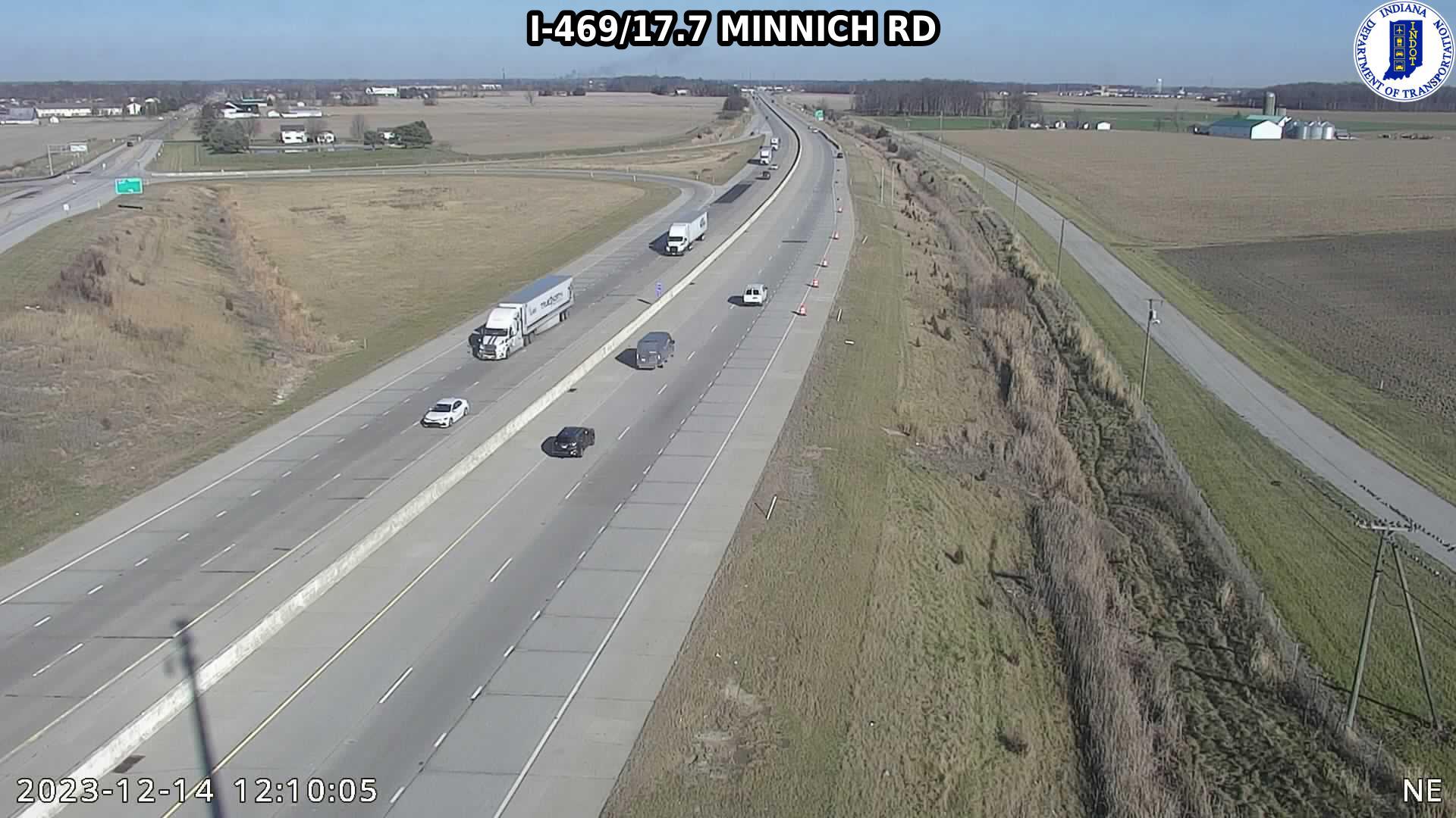 Meadowbrook: I-469: I-469/17.7 MINNICH RD Traffic Camera