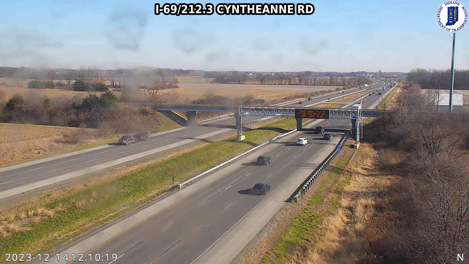 Olio: I-69: I-69/212.3 CYNTHEANNE RD Traffic Camera