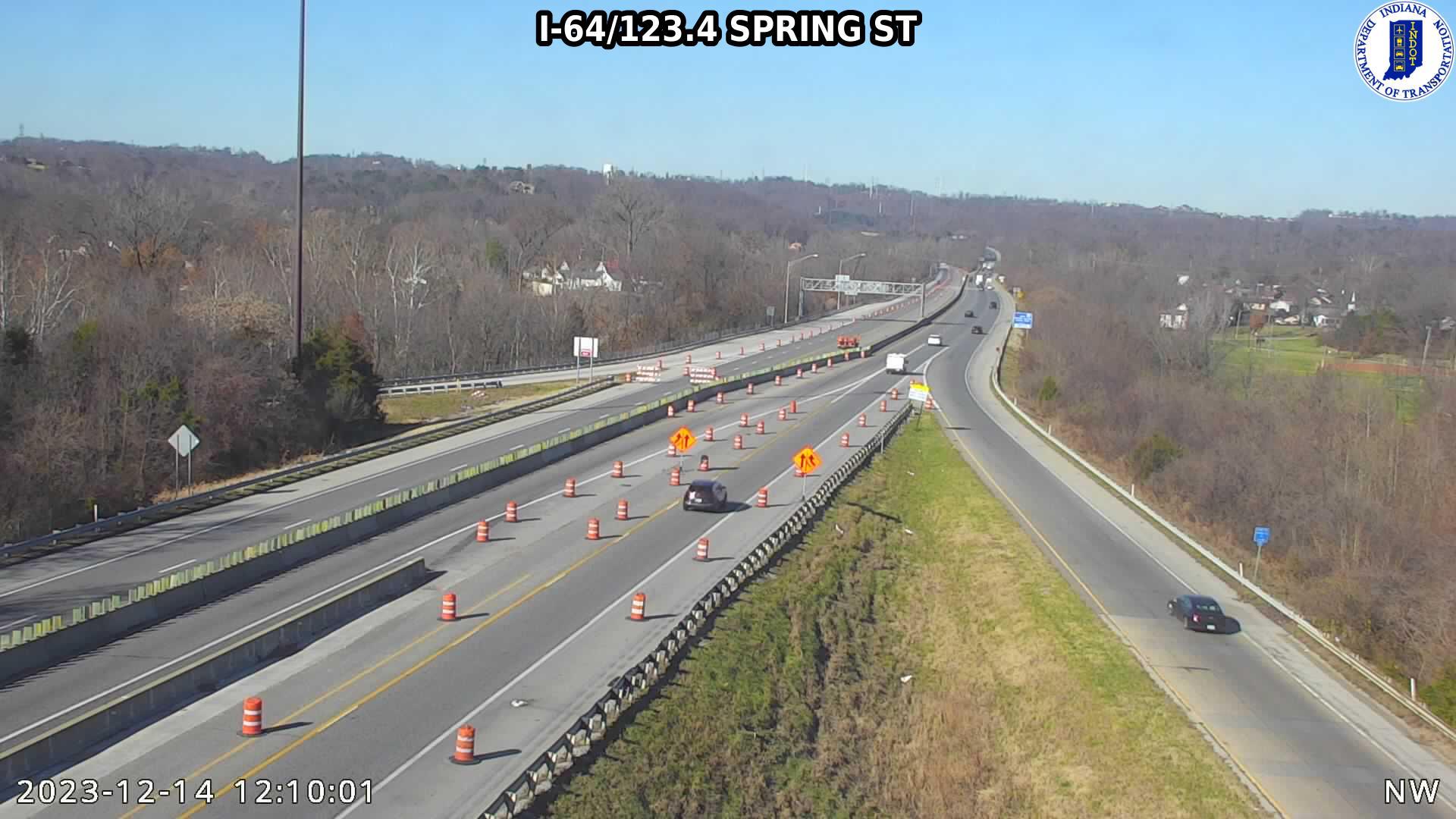 New Albany: I-64: I-64/123.4 SPRING ST Traffic Camera