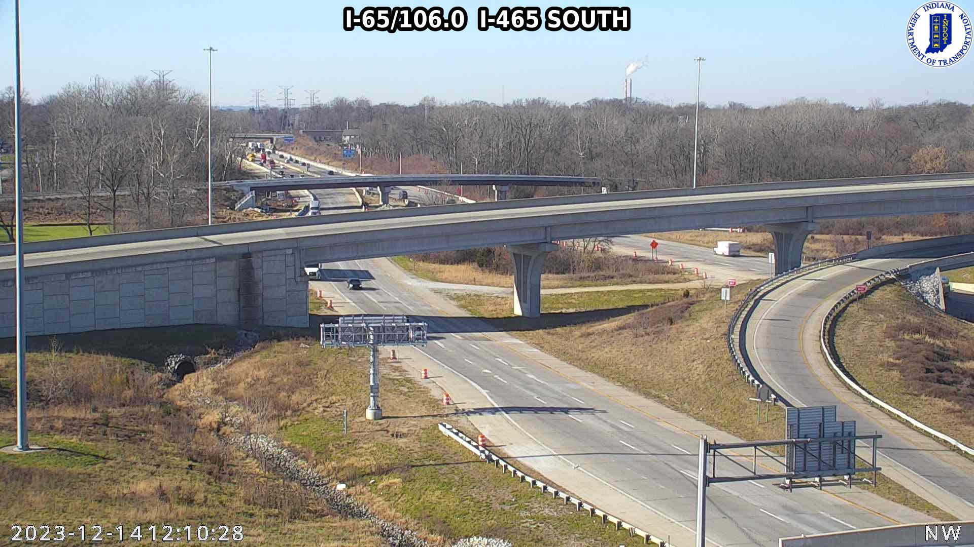 Traffic Cam Indianapolis: I-65: I-65/106.0 I-465 SOUTH : I-65/106.0 I-465 SOUTH Player
