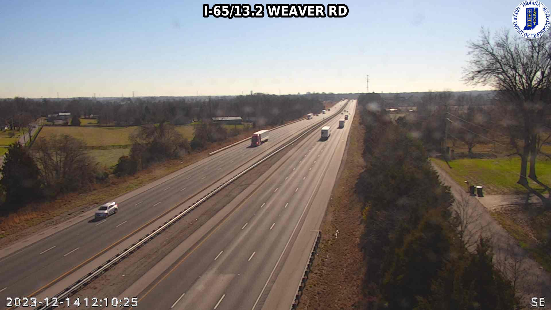 Slatecut: I-65: I-65/13.2 WEAVER RD Traffic Camera