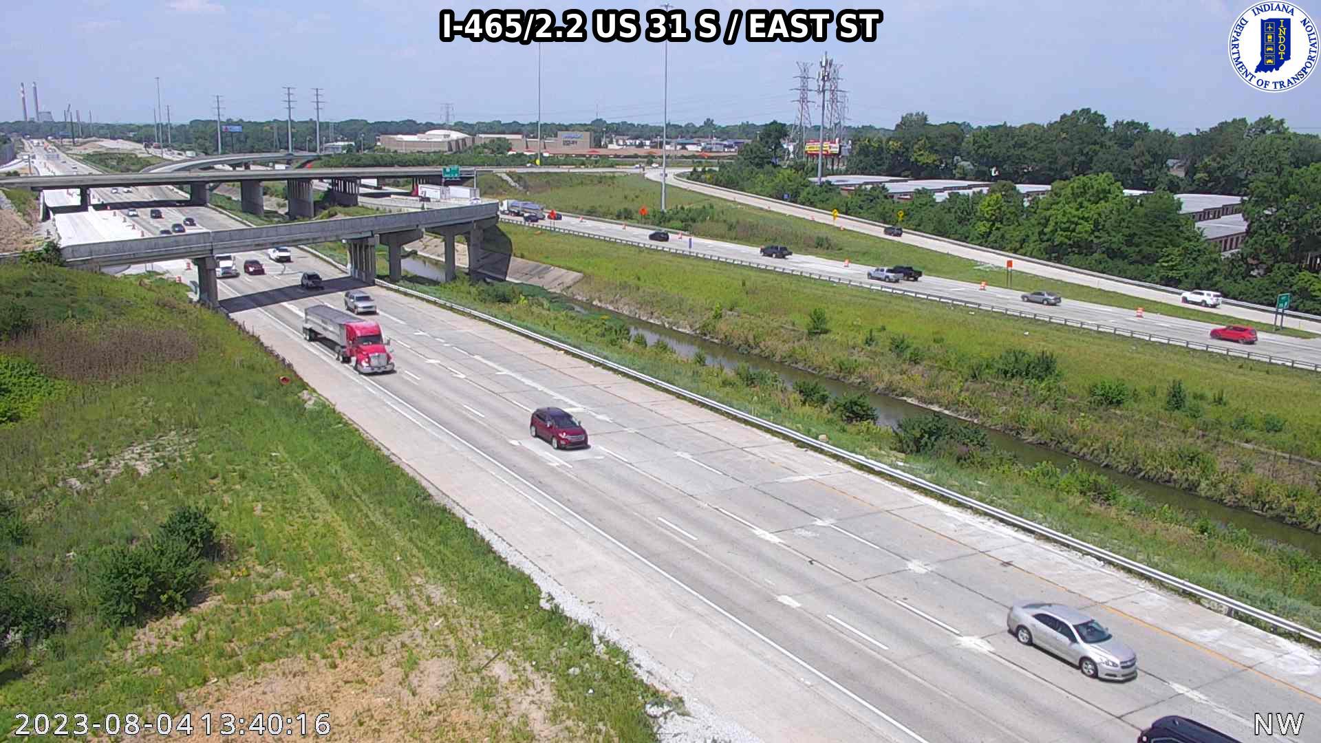 Traffic Cam Indianapolis: I-465: I-465/2.2 US 31 S - EAST ST Player