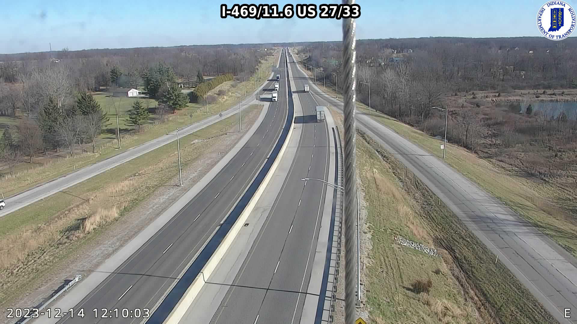Hessen Cassel: I-469: I-469/11.6 US 27/33 Traffic Camera