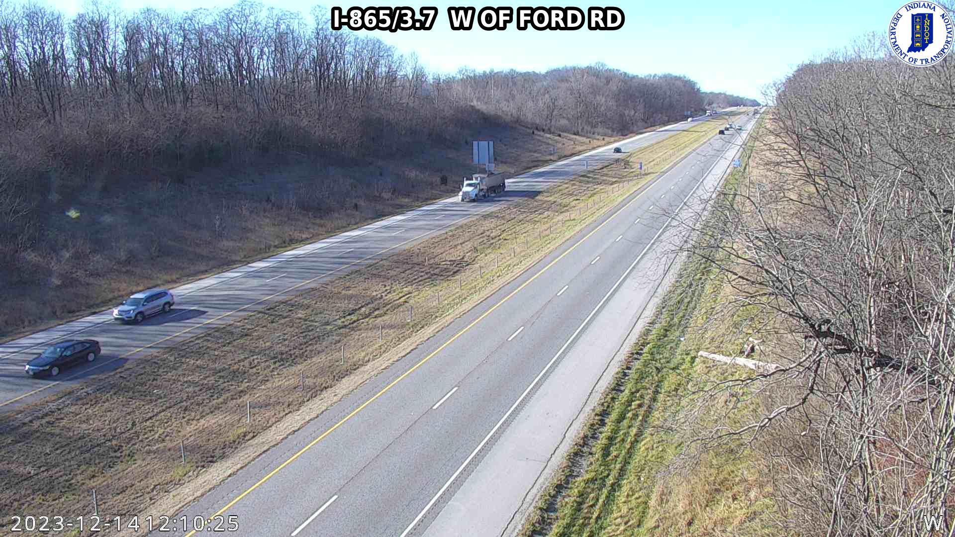 Traffic Cam Zionsville: I-865: I-865/3.7 W OF FORD RD Player