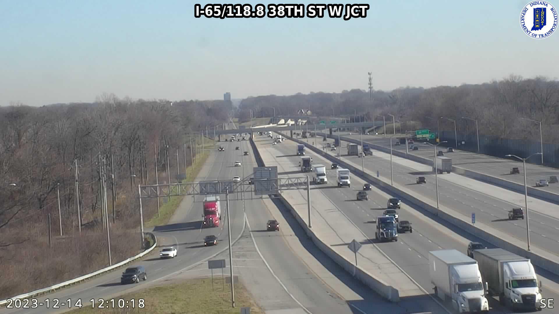 Traffic Cam Indianapolis: I-65: I-65/118.8 38TH ST W JCT Player