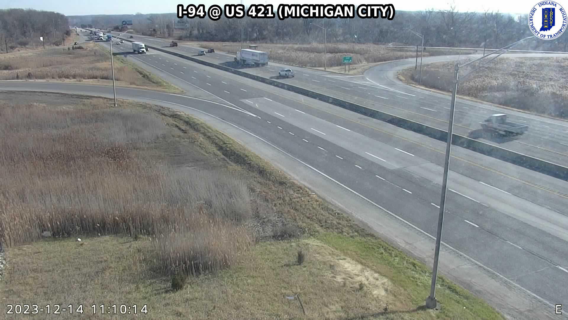 Beattys Corner: I-94: I-94 @ US 421 (MICHIGAN CITY) Traffic Camera