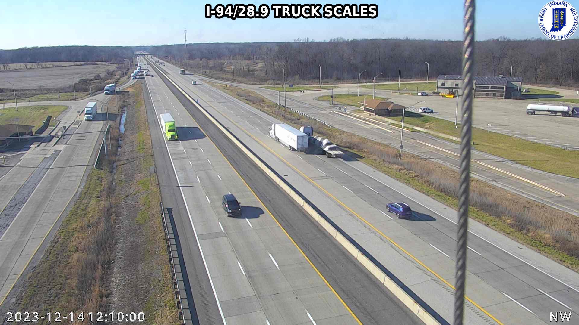 Traffic Cam Furnessville: I-94: I-94/28.9 TRUCK SCALES: I-94/28.9 TRUCK SCALES Player