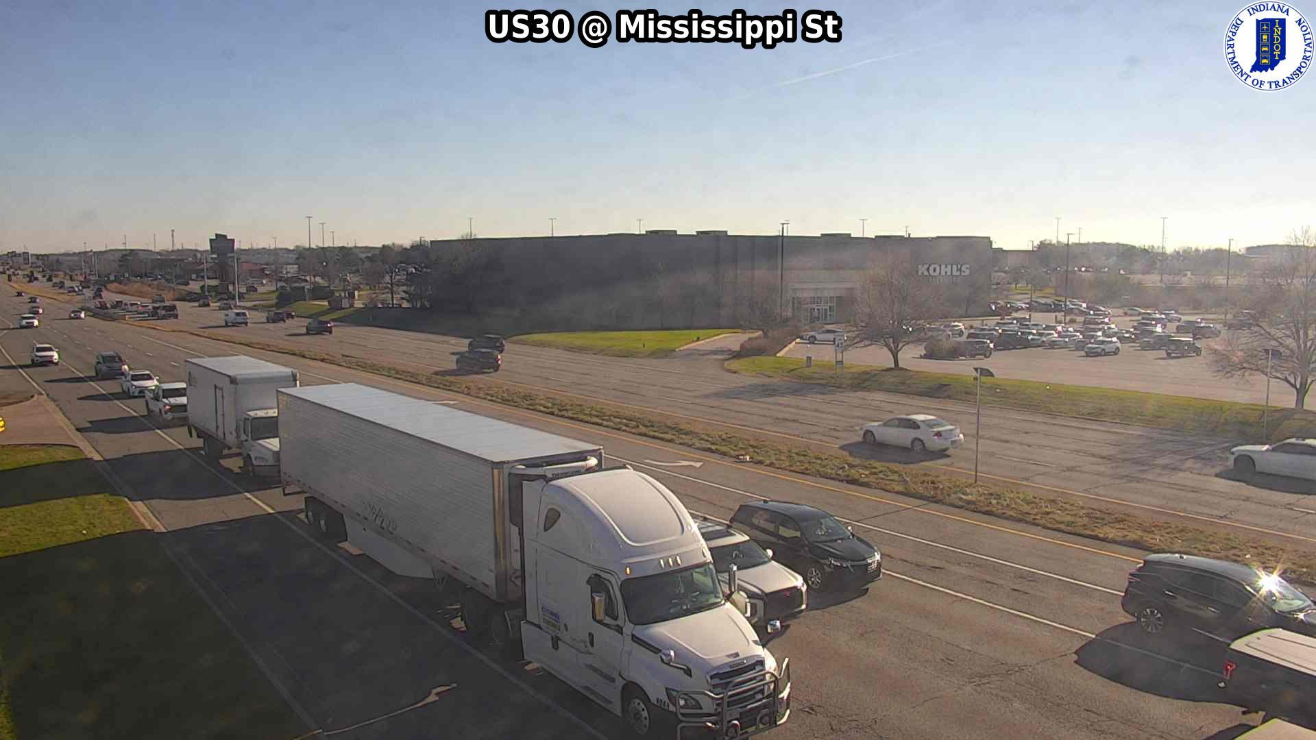 Traffic Cam Hobart: SIGNAL: US30 @ Mississippi St Player