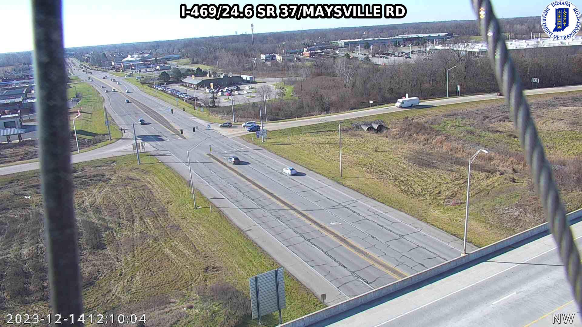 Thurman: I-469: I-469/24.6 SR 37/MAYSVILLE RD Traffic Camera