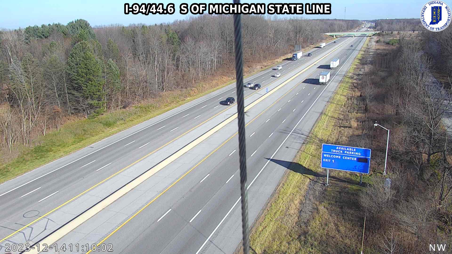 Traffic Cam Andry: I-94: I-94/44.6 S OF MICHIGAN STATE LINE: I-94/44.6 S OF MICHIGAN STATE LINE Player