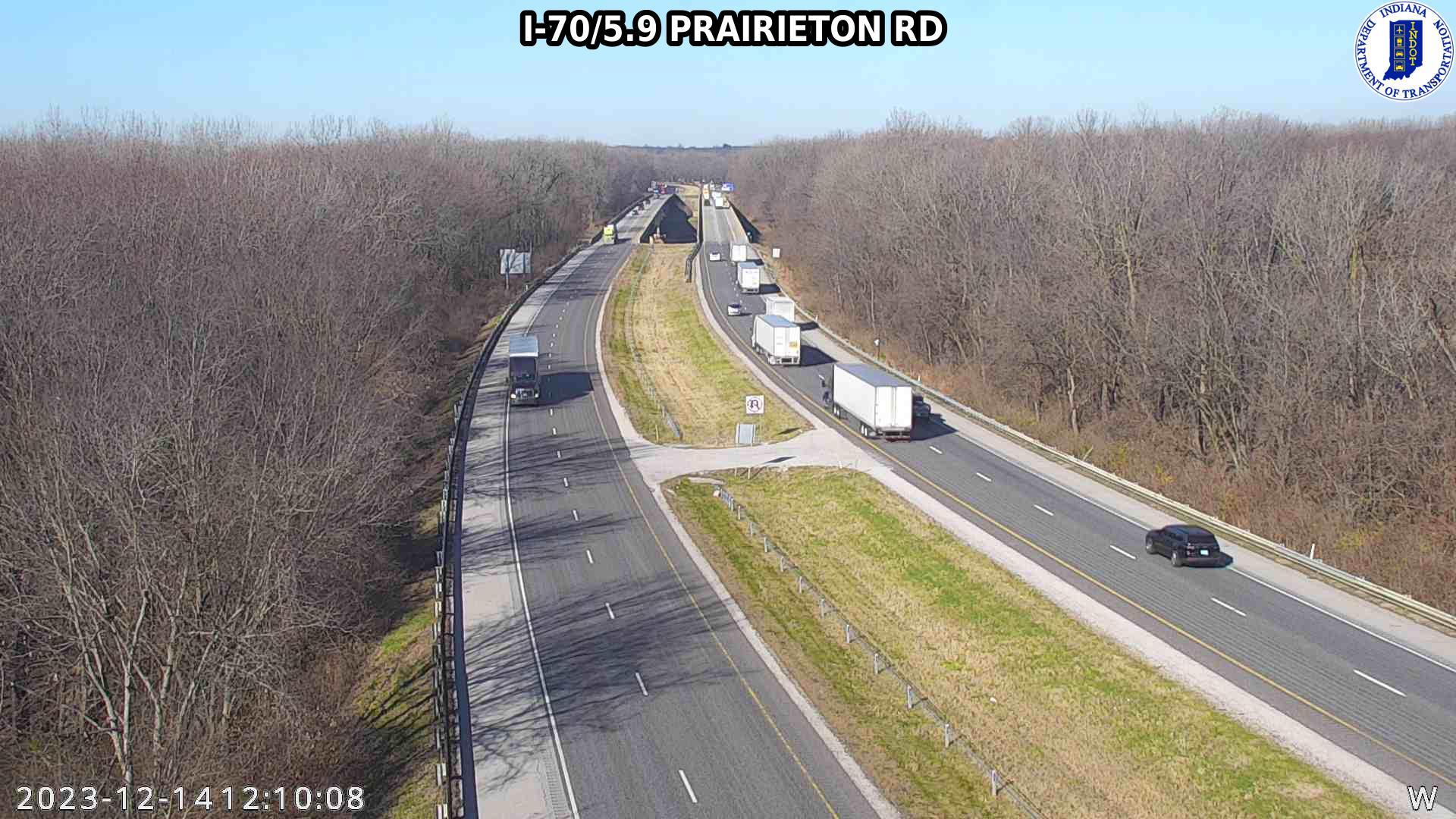 Terre Haute: I-70: I-70/5.9 PRAIRIETON RD Traffic Camera