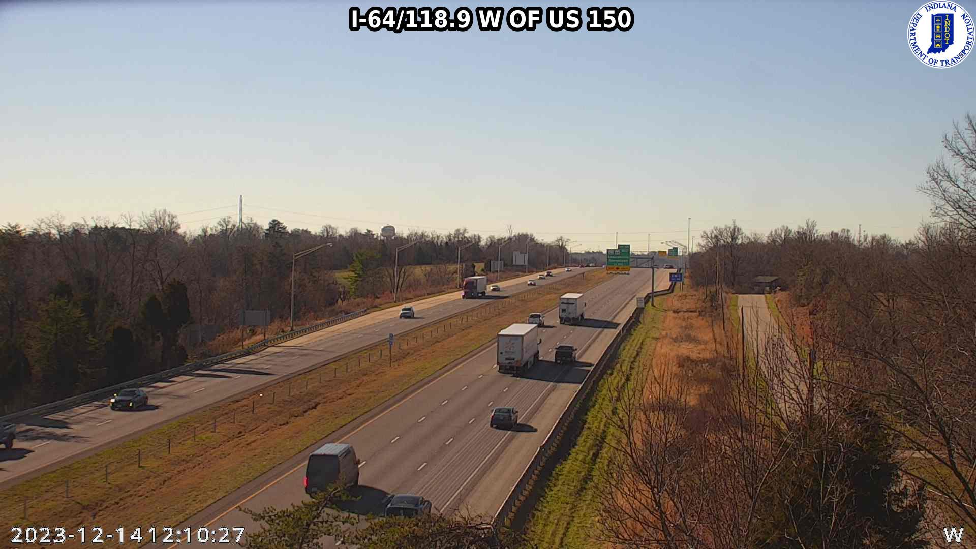 Edwardsville: I-64: I-64/118.9 W OF US 150 Traffic Camera