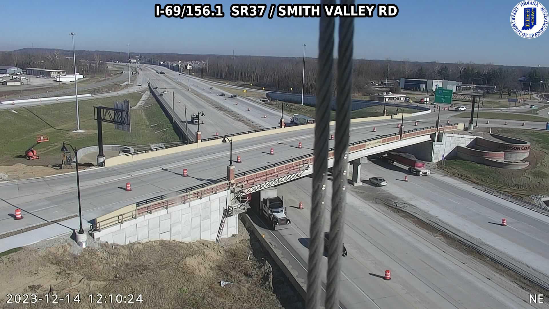 Smith Valley: I-69: I-69/156.1 SR37 - RD: I-69/156.1 SR37 - RD Traffic Camera