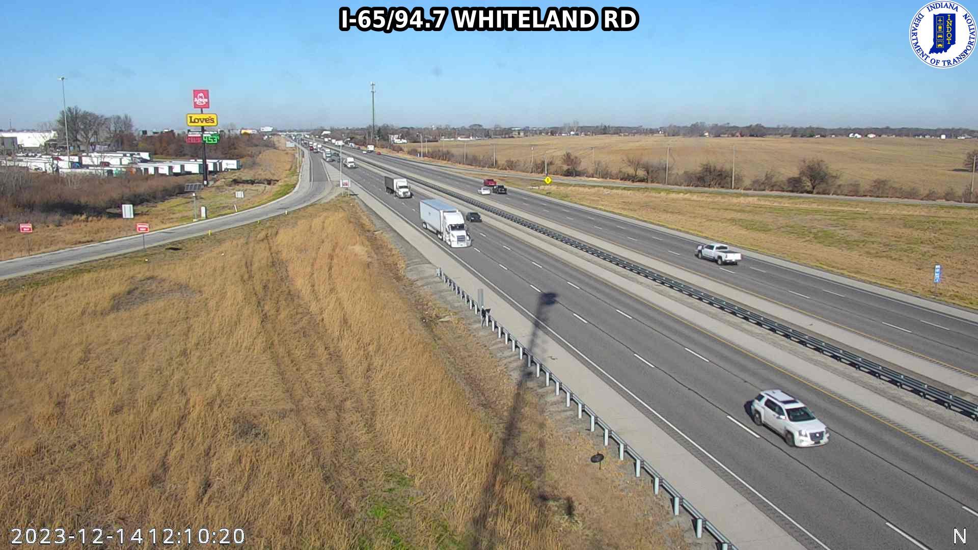 Traffic Cam Whiteland: I-65: I-65/94.7 - RD Player