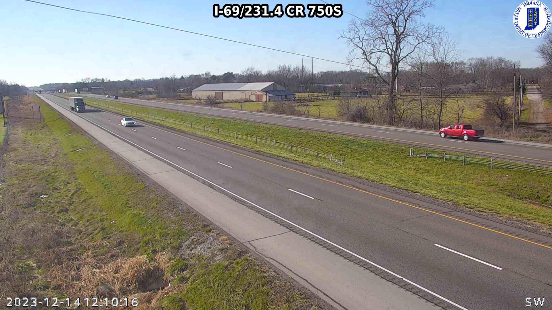 Chesterfield: I-69: I-69/231.4 CR 750S Traffic Camera