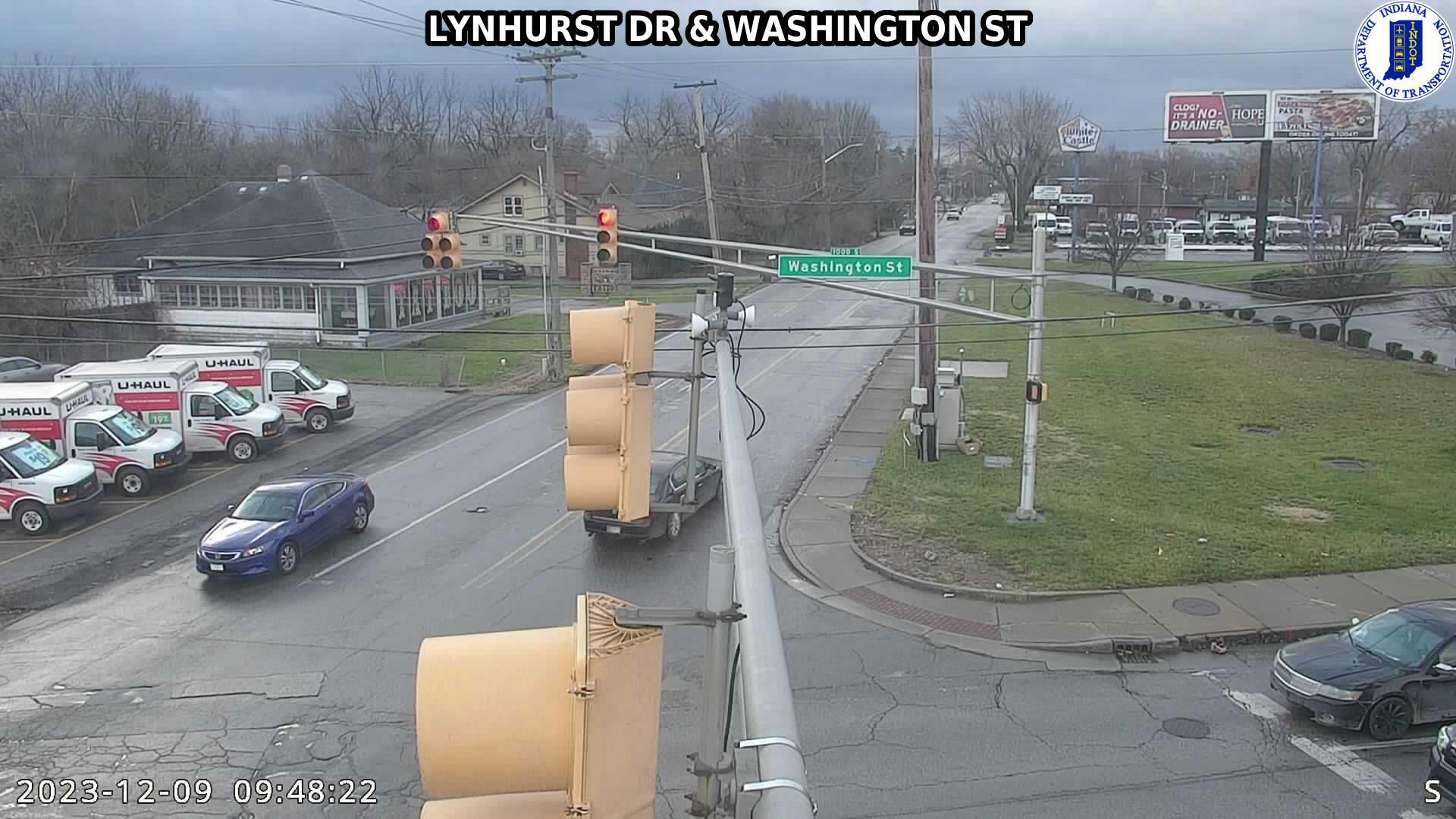 Traffic Cam Indianapolis: SIGNAL: LYNHURST DR & WASHINGTON ST Player