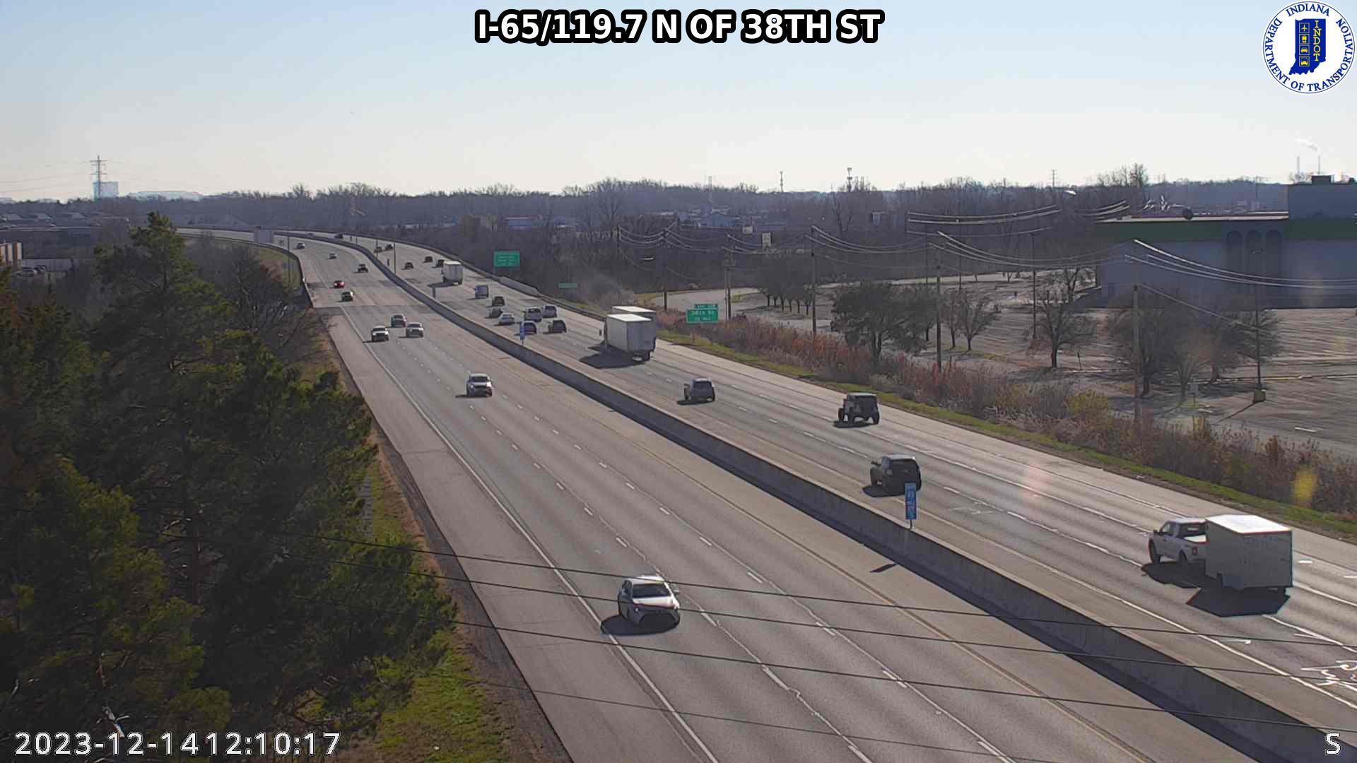 Traffic Cam Indianapolis: I-65: I-65/119.7 N OF 38TH ST Player