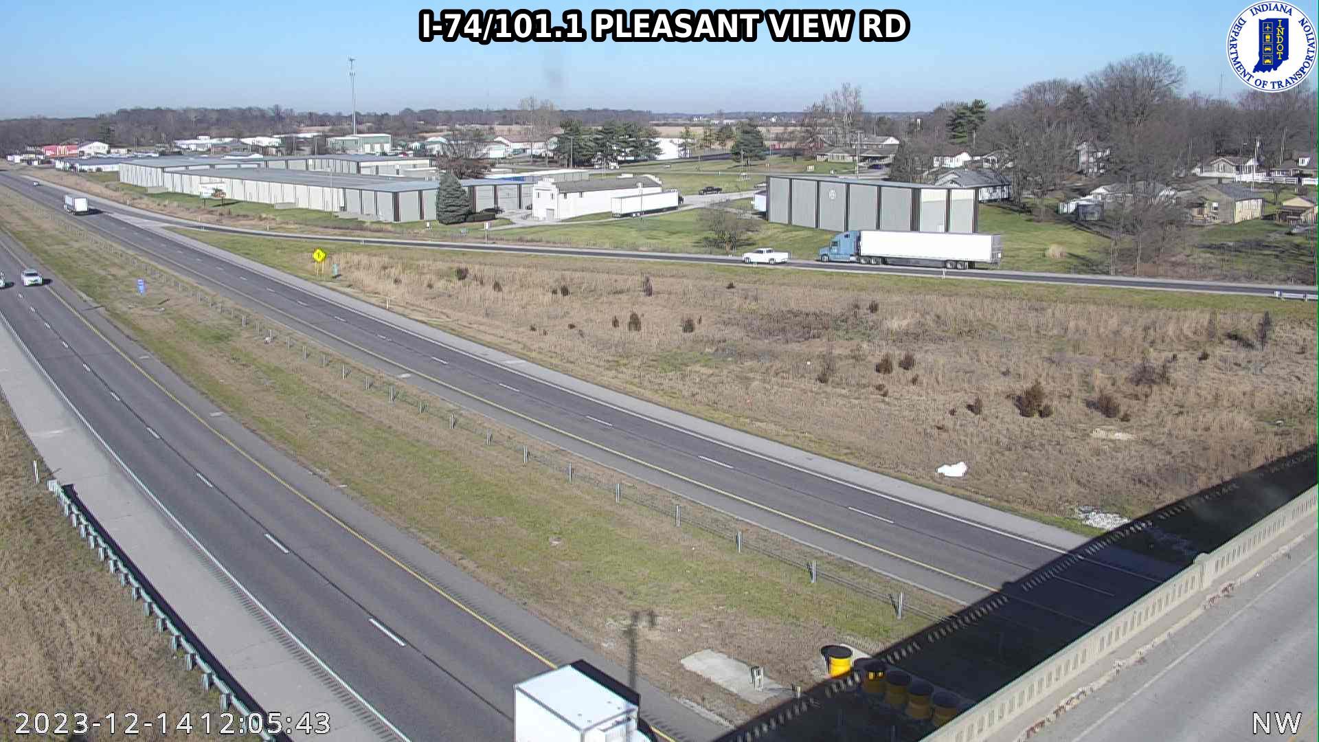 Pleasant View: I-74: I-74/101.1 - RD Traffic Camera