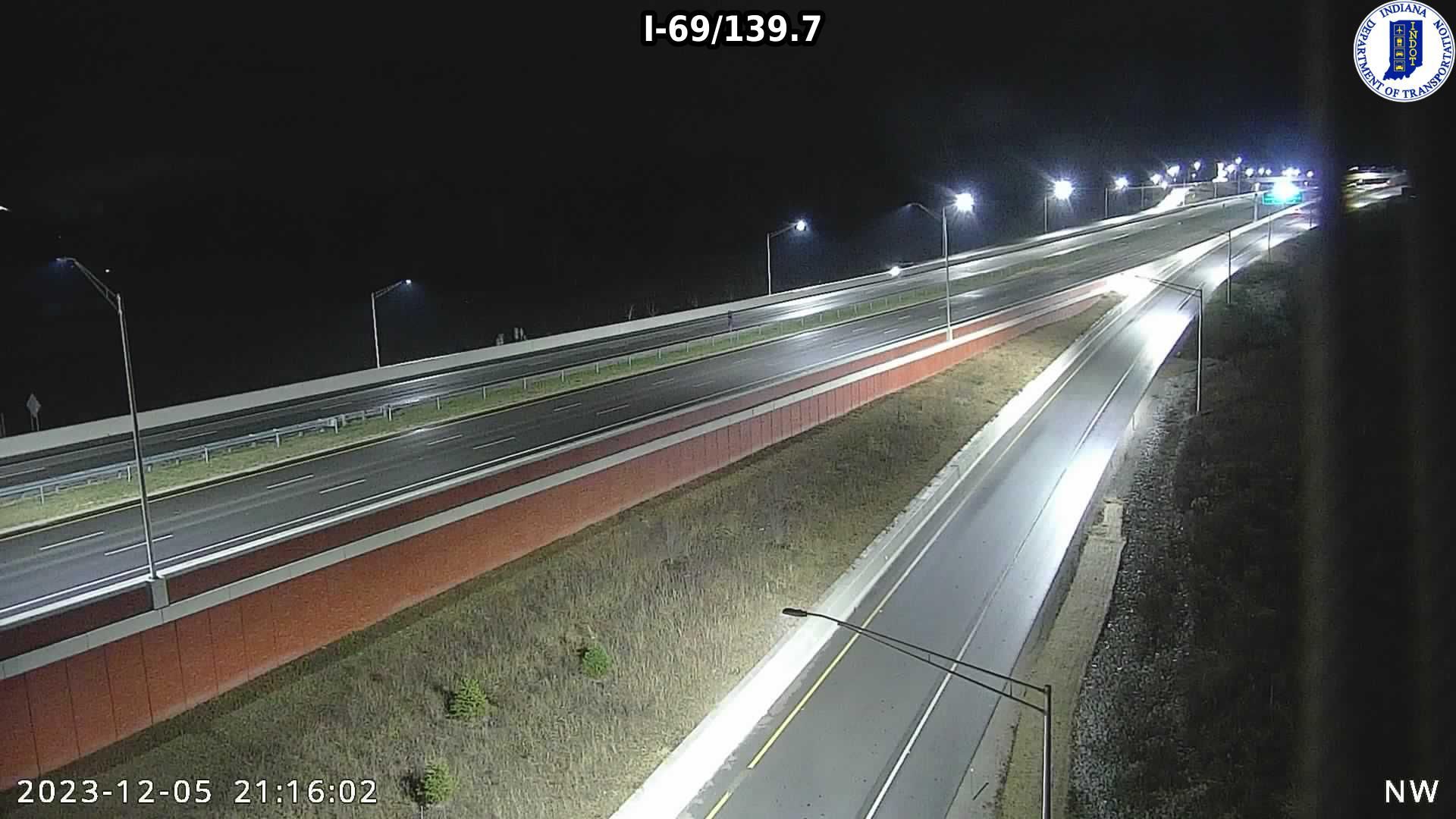 Martinsville: I-69: I-69/139.7: I-69/139.7 Traffic Camera