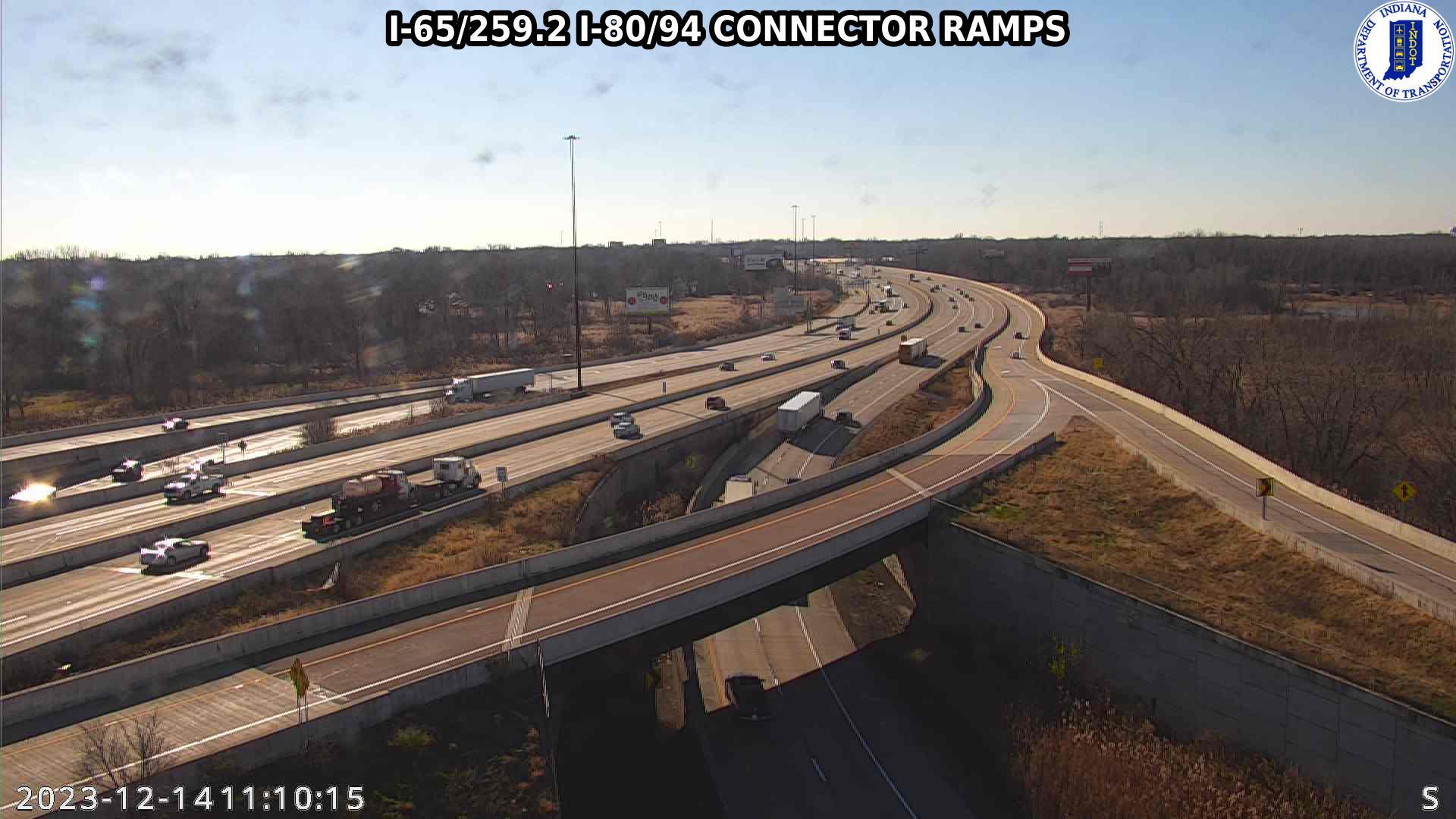 Traffic Cam Gary: I-65: I-65/259.2 I-80/94 CONNECTOR RAMPS : I-65/259.2 I-80/94 CONNECTOR RAMPS Player