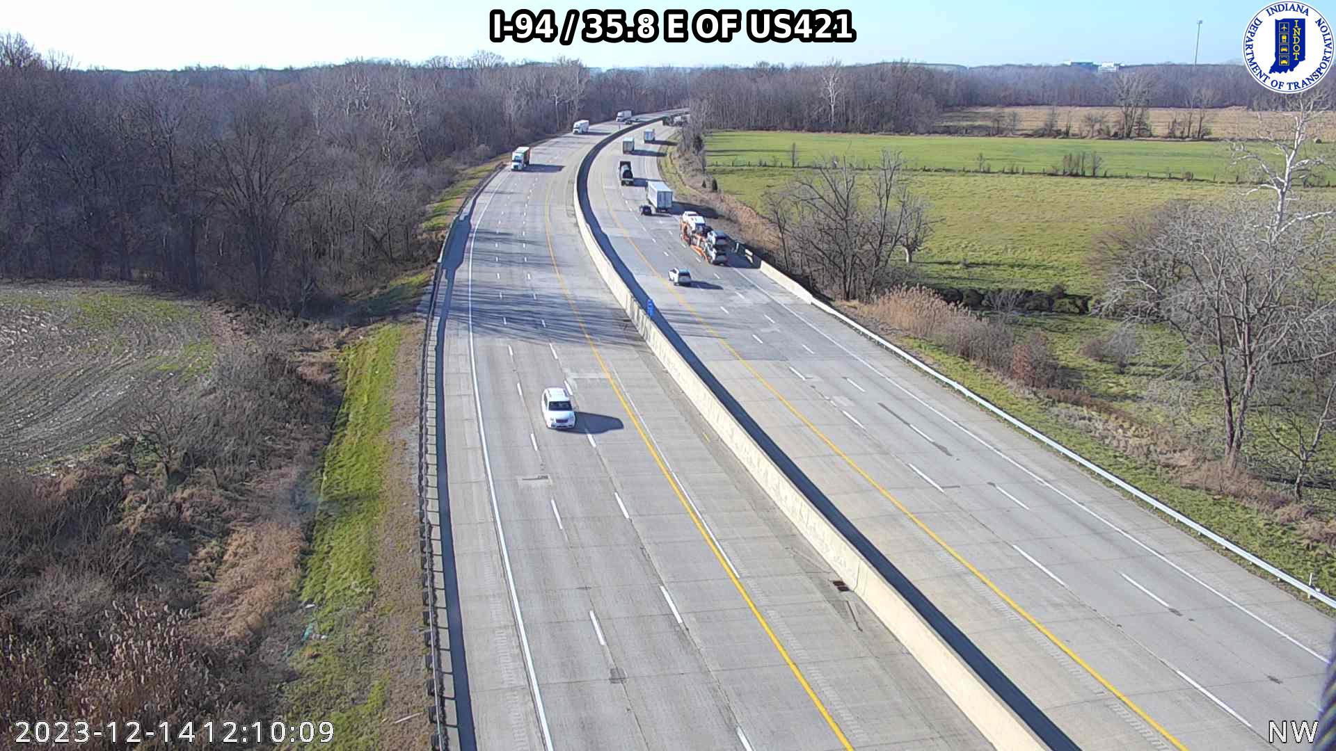 Traffic Cam Waterford: I-94: I-94 - 35.8 E OF US421: I-94 - 35.8 E OF US421 Player