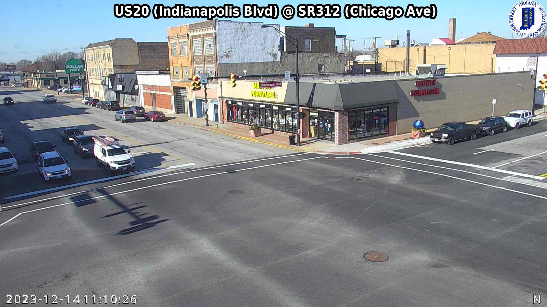 Southside: SIGNAL: US20 (Indianapolis Blvd) @ SR312 (Chicago Ave Traffic Camera