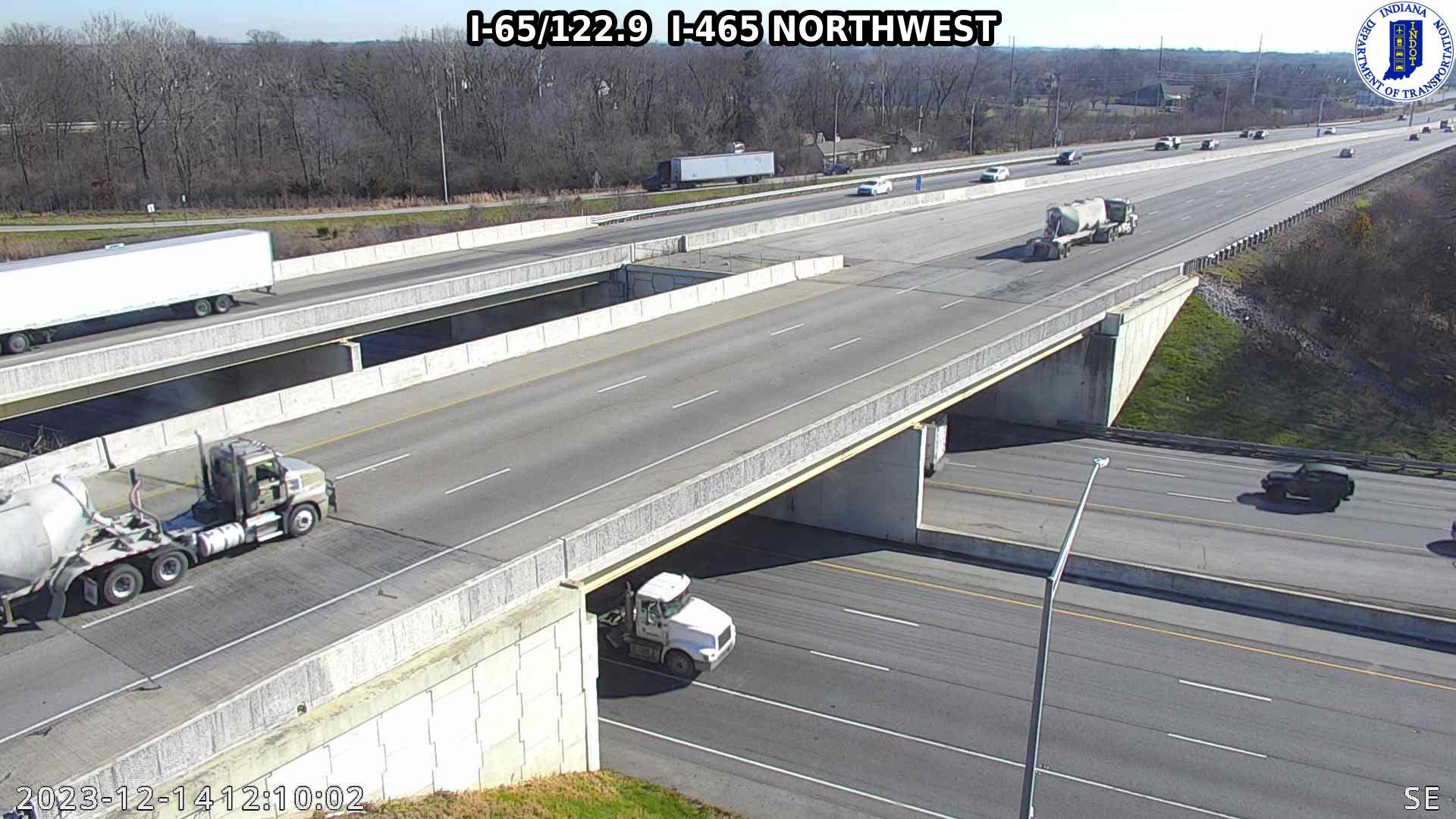 Traffic Cam Indianapolis: I-65: I-65/122.9 I-465 NORTHWEST: I-65/122.9 I-465 NORTHWEST Player