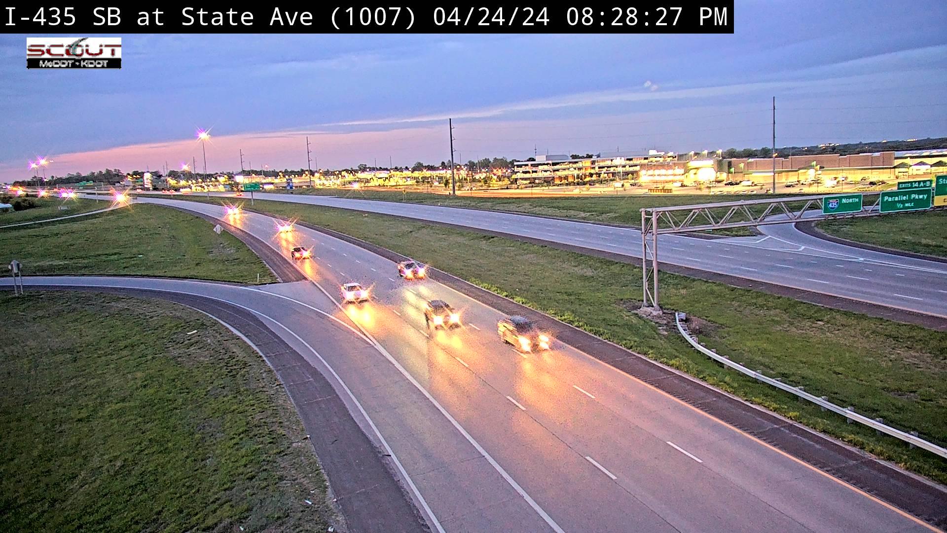 Kansas City: I-435 S @ STATE AVE Traffic Camera