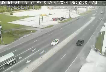 US 61 at US 51 - Median Traffic Camera