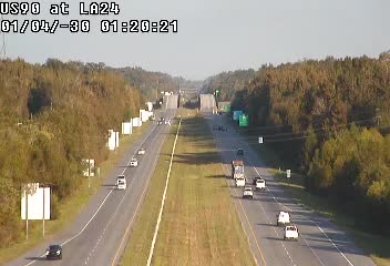 Traffic Cam US 90 at LA 24 - Median Player