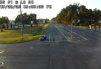 US 61 at LA 30 - Southbound Traffic Camera