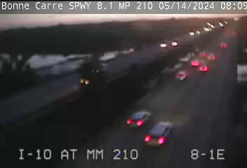 Traffic Cam I-10 at BC Spillway MM 210 - Westbound Player