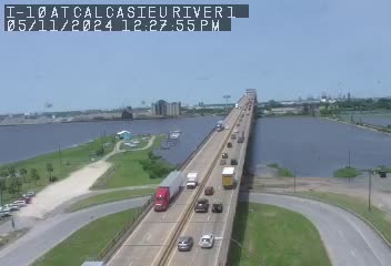 I-10 at Calcasieu River Bridge - Westbound Traffic Camera