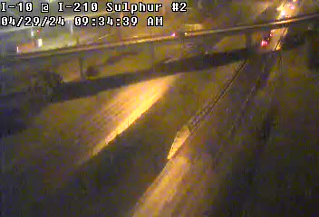 I-10 at I-210 Sulphur - Westbound Traffic Camera