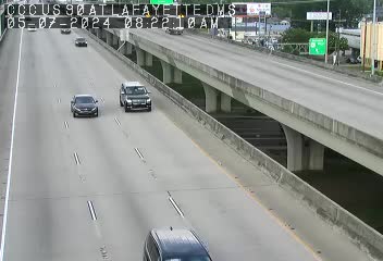 US 90B at Lafayette Street DMS - Eastbound Traffic Camera