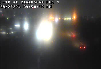 I-10 at Claiborne - Westbound Traffic Camera