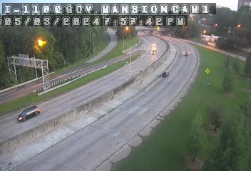 I-110 at Governors Mansion - Southbound Traffic Camera
