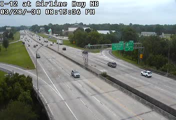 Traffic Cam I-12 at Airline Hwy. - Westbound Player