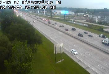 I-12 at Millerville - Eastbound Traffic Camera